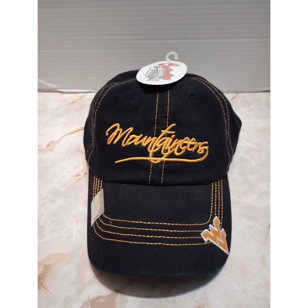 West Virginia Mountaineers Hat Cap Strap Back Adjustable Blue Dad Captivating